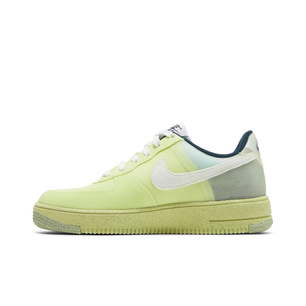 Nike Air Force 1 Crater Grade School 'Light Lemon Twist' (Unisex) Light Lemon Twist / Armoury Navy / White Kids' Skateboarding Shoes DH4339 700