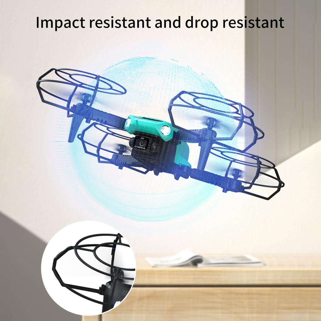Мини-дрон с дистанционным управлением и двойной камерой Складной безголовый дрон 4K с оптическим позиционированием потока