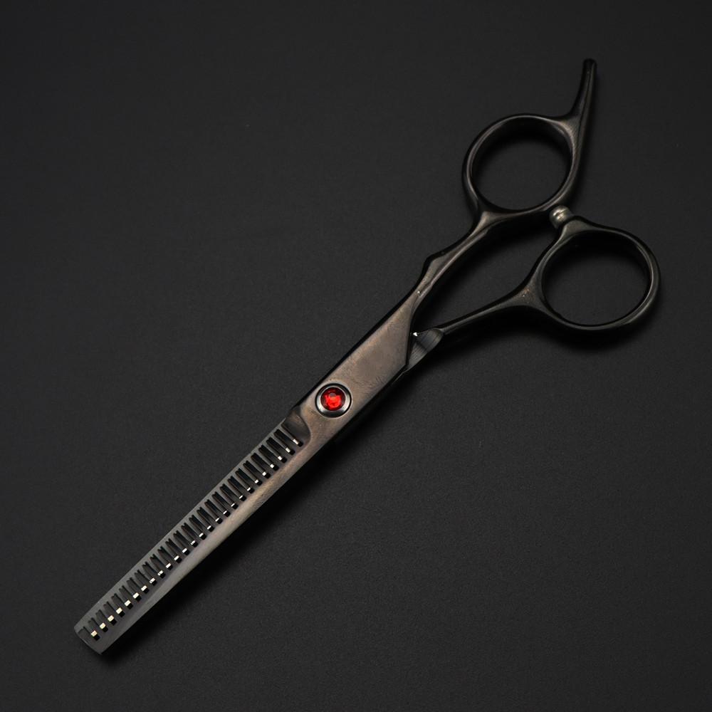 Профессиональные 6-дюймовые ножницы Red Gem для стрижки волос, филировочные парикмахерские инструменты, ножницы для стрижки, парикмахерские ножницы