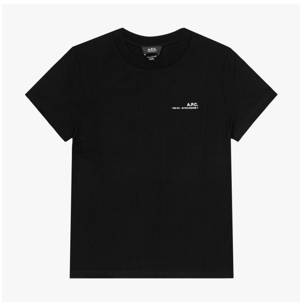 A.p.c. ITem STandard Grand T shirT M26404 Tzc Noir Blanc
