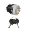 701/80184 701-80184 Ignition Switch with 2 Keys 10 Pins 50988 85804674 Compatible with JCB Excavator Parts and NH Case JCB200 JCB220