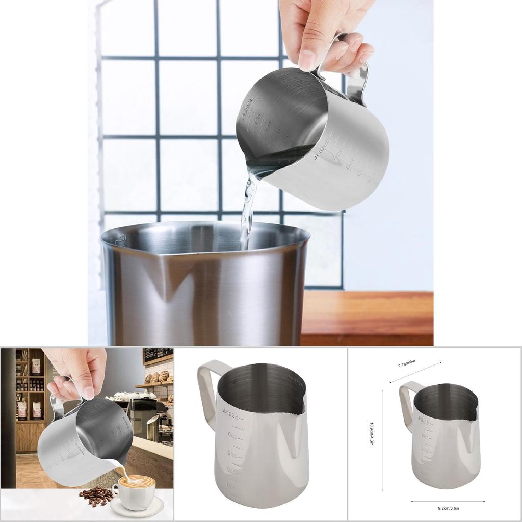 Кувшин для кофе Кувшин для вспенивания молока Кувшин для кофе из нержавеющей стали Мерный стаканчик для кофе Кувшин для кофе Кувшин для вспенивания молока Кувшин для эспрессо-латте