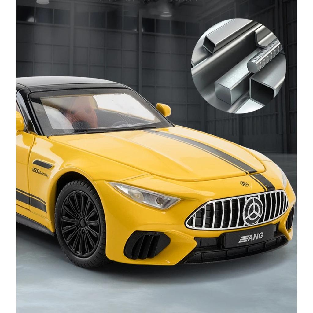 Новая 1/22 Бенц SL63 Суперкар Сплав Модель Машинки Игрушка Литье под Давлением Металлическое Литье Звук и Свет Машинки Игрушки для Детей Транспортное средство