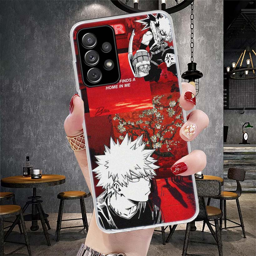 Чехол для телефона My Hero MHA Бакуго Кацуки Для Samsung Galaxy A13 A14 A15 A16 A17 A53 A54 A55 A56 A57 A33 A34 A35 A36 A37 A23 A24 A2