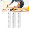 3PCS Plastic Folding Ruler White 10 Fold Foldable Measuring Stick Clear Scale Lightweigh Linear Measurement Tools Carpentry