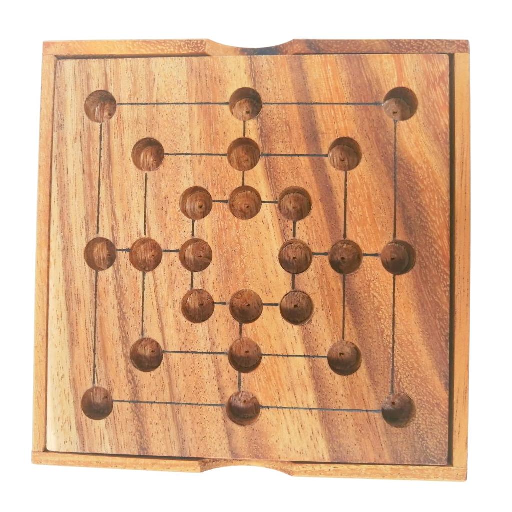 KINOKINO Nine Men's Morris Wooden Board Game