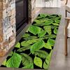 Ковер-дорожка в прихожую Green Leaf, бохо, 3D-дизайн монстеры, кухонный коврик, мягкий комнатный ковер с нескользящим листовым узором для гостиной