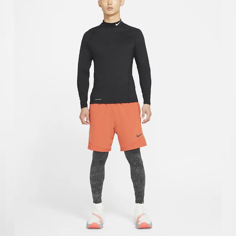 Nike Мужские тренировочные топы с длинными рукавами Dri-FIT Pro Slim Fit, черные CU4971-010