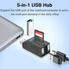 5-портовый USB3.0/USB2.0 + Type C Кардридер USB3.0 USB2.0 Карта 5-в-1 Адаптер для телефона, камеры, карты памяти для ноутбука, ПК