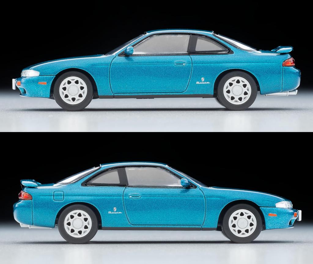 Tomytec Tomica Limited Vintage Neo Scale Nissan Silvia Type S 1994 Model 1/64 LV-N313b Q's Blue-Green (Finished Product)