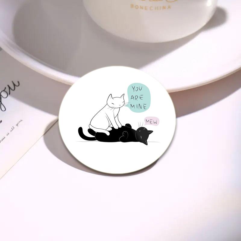 32/44/58 мм мультяшные животные значки на лацкан татуировка кошка эмаль булавка броши для рюкзака декоративные значки из сплава металла ювелирные изделия подарок