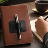 Self-Adhesive Leather Elastic Pen Holder for Desk - Stretchable Pen with Stick- Backing
