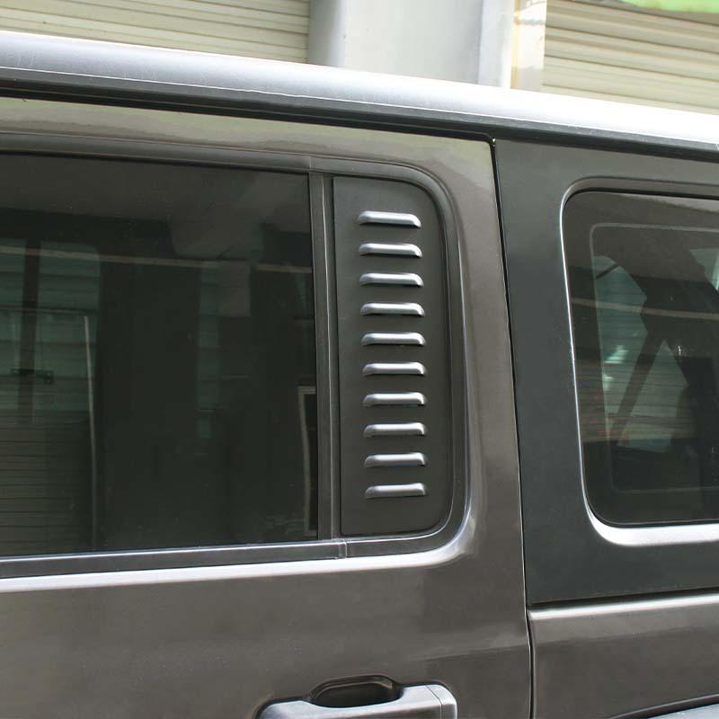 Накладка на заднее стекло автомобиля, декоративная рамка для Jeep Wrangler JL для JT Gladiator 2018, 4-дверная версия, металлические автомобильные аксессуары