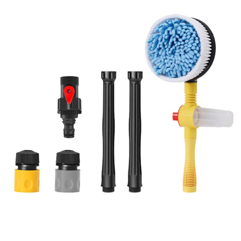 Car Cleaning Brush Wash Foam Brush Automatic Rotary Long Handle Cleaning Mop Chenille Broom Auto Cloths Maintenance Accessories
