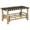 Garden Bench 80 x 38 x 40 cm Natural Bamboo Right Angled