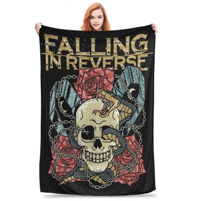 Официальный мерч Falling In Reverse Одеяло Смерть Разные размеры Теплые Уютные Пушистые Пледы для Дивана, Софы и Кровати