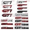 Car GT GTI Line 3D Metal Chrome Zinc Alloy Emblem Car Badge Body Fender Adhesive Emblem
