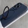 Роскошный Чехол из Жидкого Силикона Для iPhone 16 15 14 13 12 Pro Max Plus 11 Для Magsafe Зарядки Магнитный Держатель Кольцо Подставка Чехол