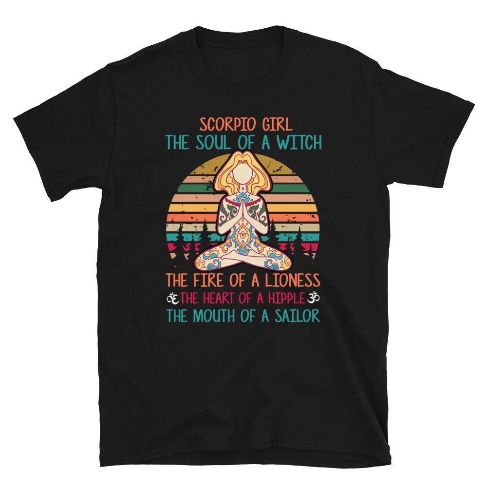 Scorpio Girl Funny YOGA Peace Summer Namaste T-Shirt