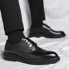 FashionMen's Business Shoes Black Leather Formal Shoes for Men Lace Up Oxfords Wedding Party Office Summer Shoe Man Zapatos De Hombre