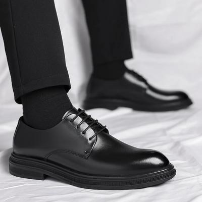 Модные мужские деловые туфли, черные кожаные формальные туфли для мужчин, на шнуровке, оксфорды, летняя обувь для офиса и свадеб, zapatos de hombre