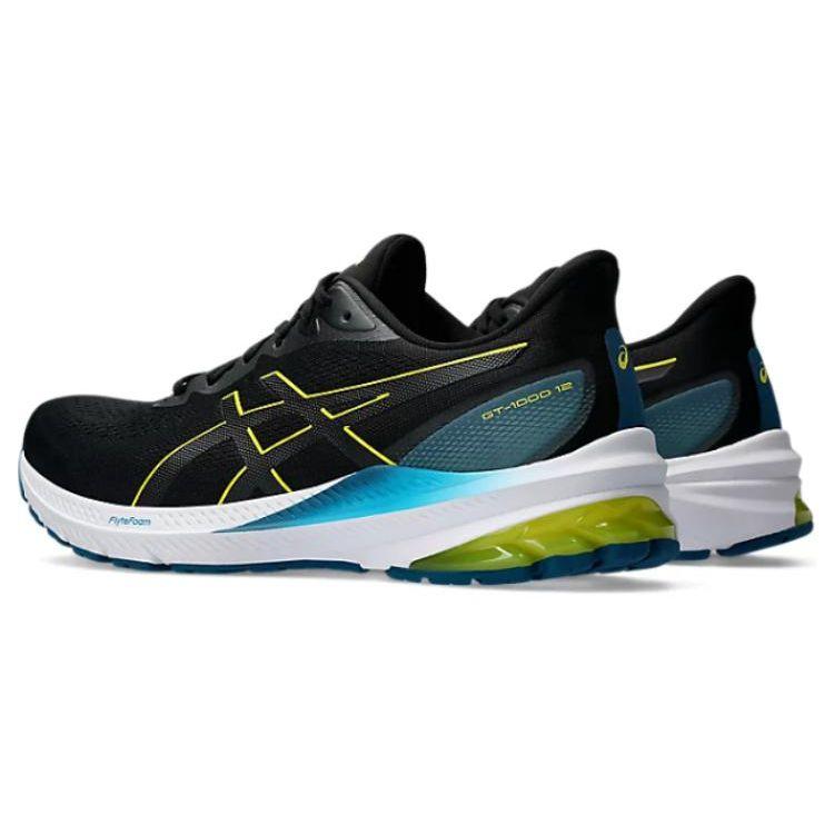 Asics GT-1000 12 Черные Ярко-Желтые Мужские Кроссовки 1011B631-005
