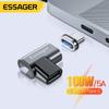 Essager Магнитный адаптер Usb Type C к Type-C, 100 Вт, Usb-C, женский и мужской магнитный разъем для Macbook Pro Air, ноутбук, телефон, конвертер