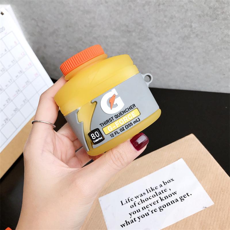 3D спортивный чехол для наушников в виде бутылки с напитком для Airpods 1 2 3 Pro Силиконовый чехол для наушников для Airpods Pro Чехол для Airpods 3 2 1 Pro