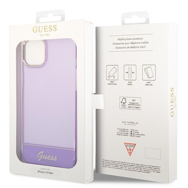 Guess Guhcp14Mhgcou Iphone 14 Plus / 15 Plus 6.7 Fioletowy/Purple Hardcase Translucent