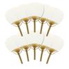 Flat Bamboo 10 Length 330mm X Width 195mm Marugame Uchiwa Japanese-made Fan, Small, White, Plain, Pieces, (including Handle)