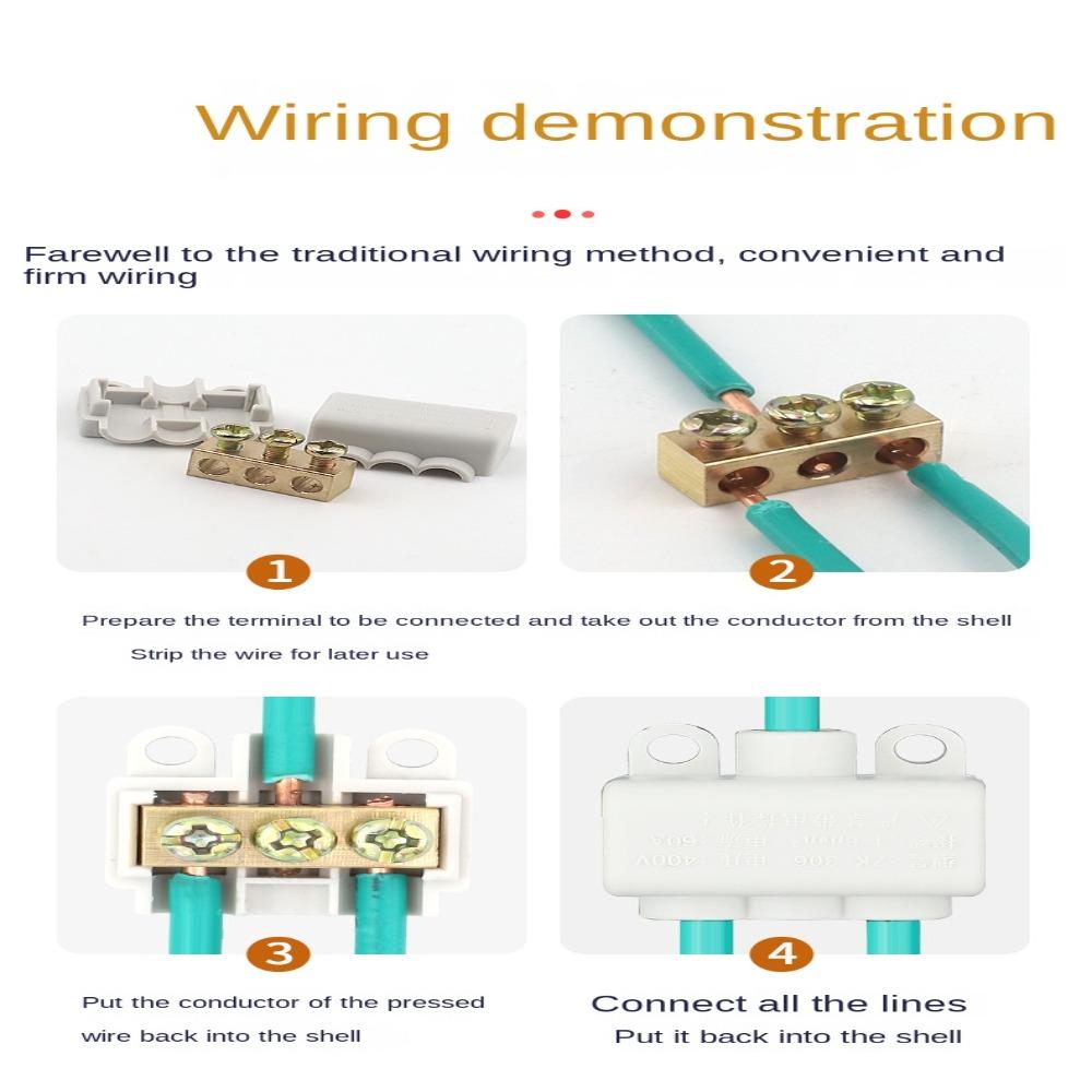 Quick Crimp Block High Power Branch Terminal T-type Wiring Terminal Quick Wire Connector Terminal
