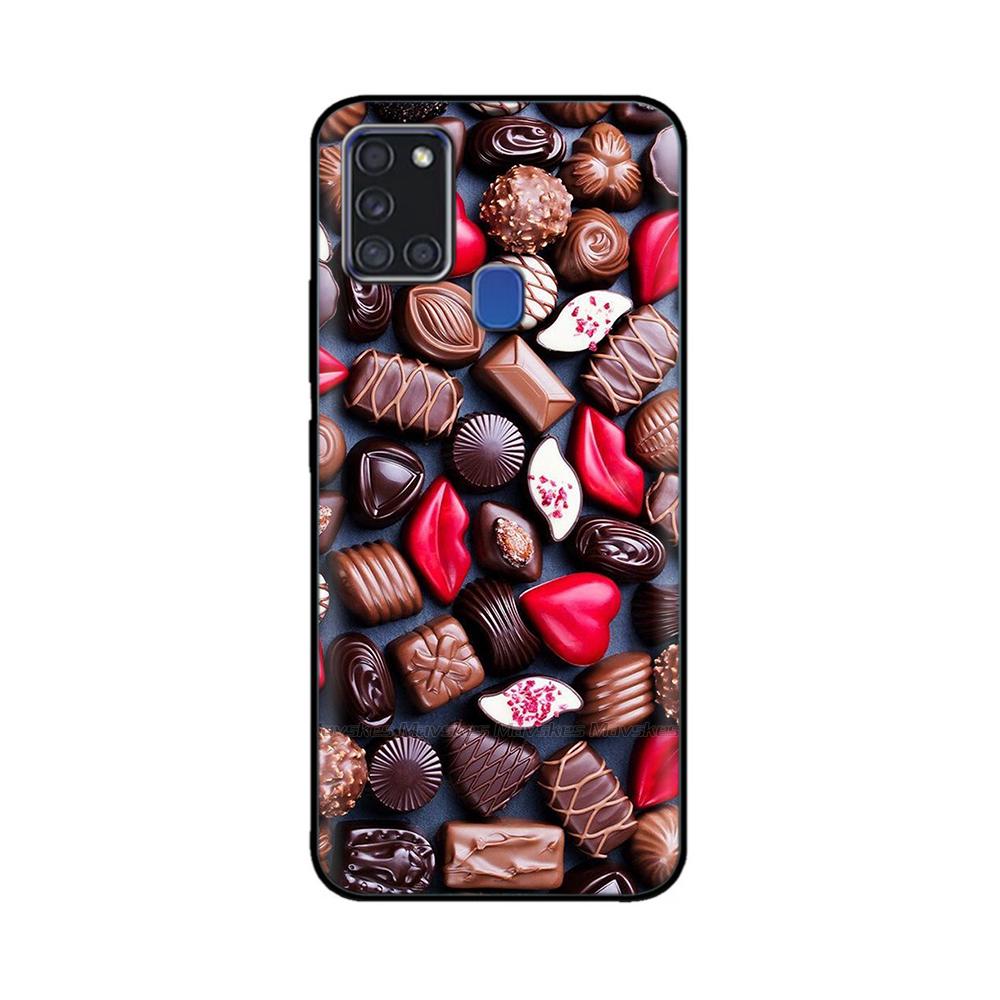 For Samsung A21S Case Silicone Back Protector Phone Soft TPU bumper Case on For Samsung Galaxy A21s GalaxyA21s A 21s a217 Cover