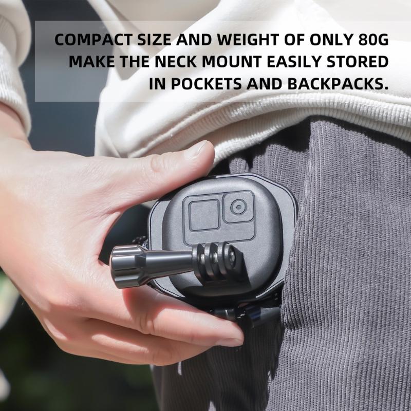 Портативный магнитный POV держатель на шею для селфи для экшн-камеры и мобильных телефонов. Аксессуары для видеосъемки. Прочный.