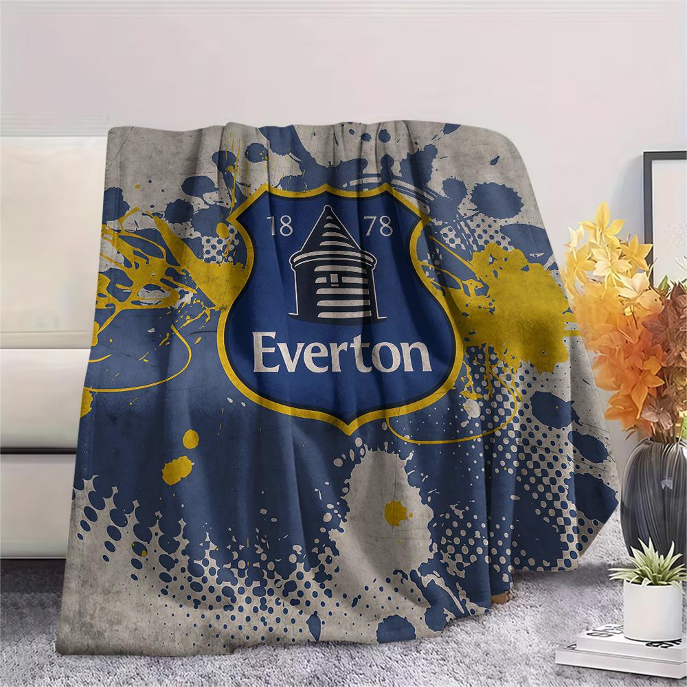 Everton F.C Flannel Blanket, High quality Comfortable for All Seasons, Home Decor, Warmth and Comfort