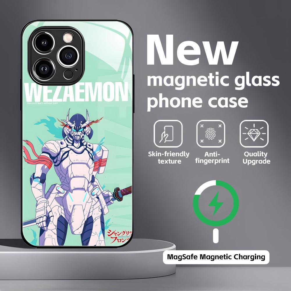 Shangri-La Frontier Phone Case For iPhone17 16 15 14 13 12 11 X XR XS 8 Plus Mini Pro Max Glass Magnetic Case