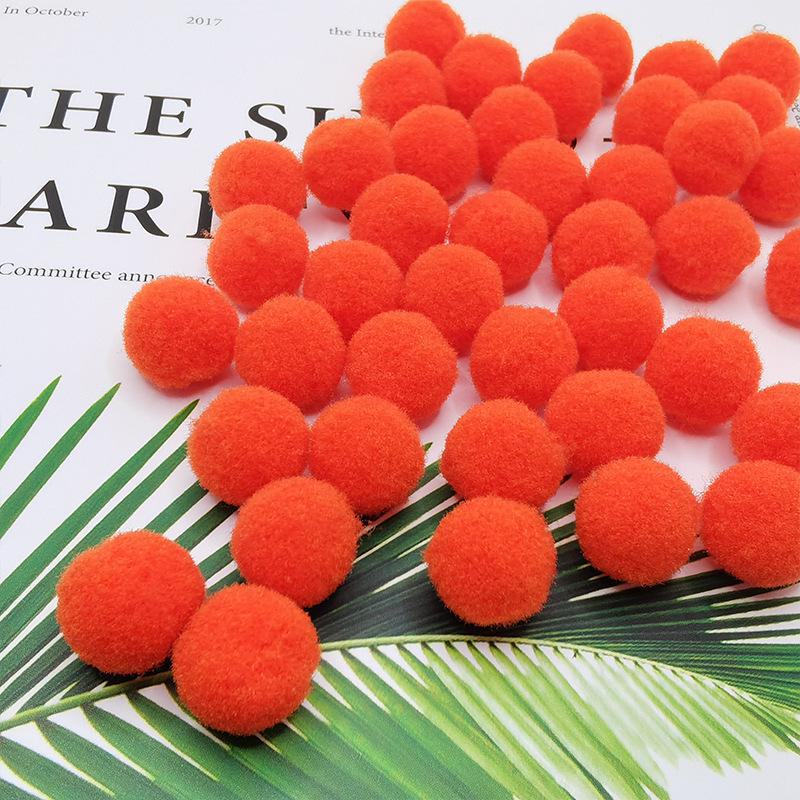 Разноцветные эластичные помпоны для поделок своими руками для детей - плюшевые, красочные шарики для творческих проектов и украшений