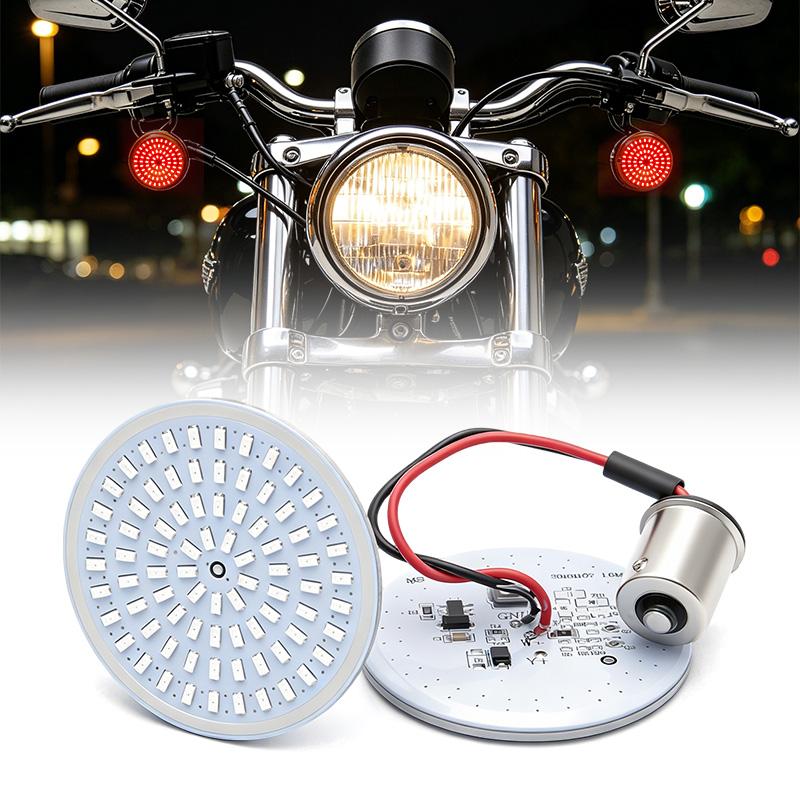 1157 1156 LED Motorcycle Turn Signal Light DRL Tail lights Bulbs 2 inch Indicator Lamp For Ha-rley Motorcycles Headlight