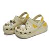 Crocs Сабо Crush REGO Хот-дог Вкусное печенье ЭВА Сыр Печенье Съемные обувь с отверстиями Унисекс Кость Белый Коричневый Желтый