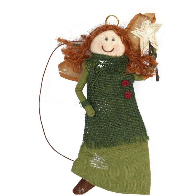 Green Angel Figurine Pendant Width 29 cm