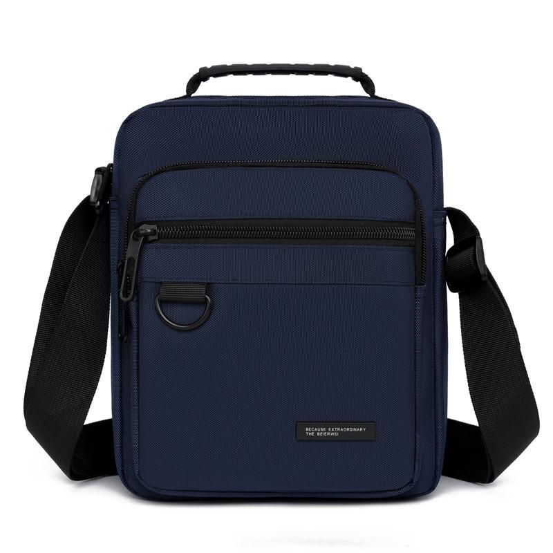 Мужская водонепроницаемая наплечная сумка - Большая вместимость, деловая/для отдыха, кроссбоди с многослойными карманами