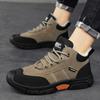 Новые модные мужские зимние плюшевые ботинки из искусственной кожи, зимние ботинки с подкладкой, утолщенные, водонепроницаемые, повседневные мужские кроссовки для походов на открытом воздухе