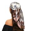 Head Scarf Women Luxury Brand Square 90*90cm Silk Foulard Satin Bandana Cheveux Soft Neckerchief Hijab Hair Scarves For Ladies