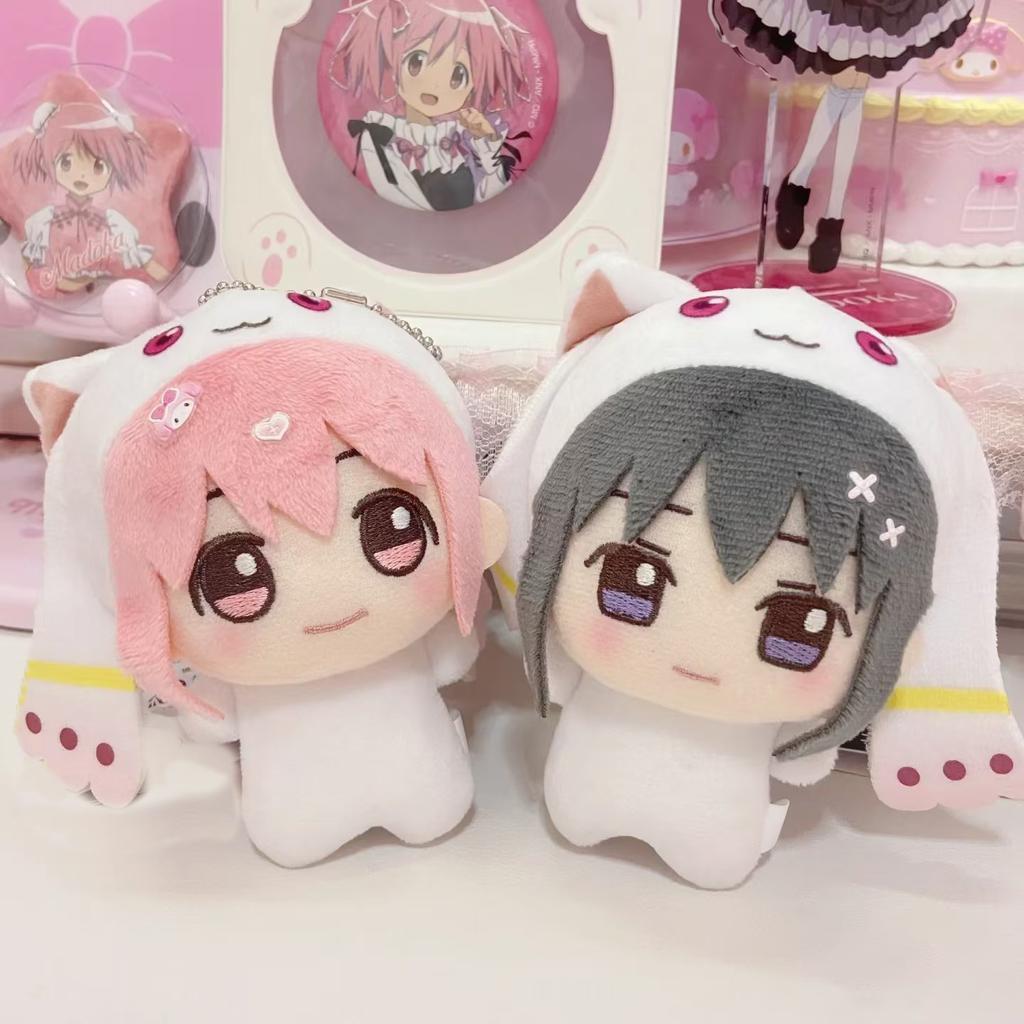 10cm Puella Magi Madoka Magica Cartoon Anime Plush Doll: Tomoe Mami Starfish Nunu Body Akemi Homura Keychain Pendant