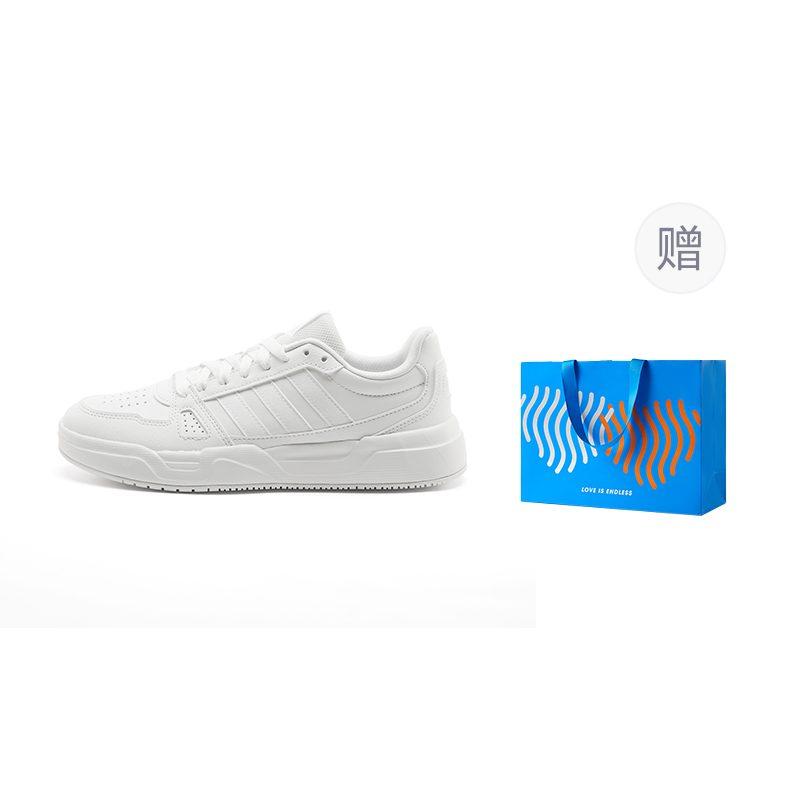 adidas LITE BALLER ПУ Нескользящие износостойкие Низкие кеды для скейтборда Унисекс Белый JS4358