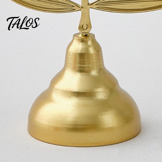 Металлический подсвечник Talos в винтажном стиле, Романтический подсвечник-центральный элемент для обеденного стола, Ретро-декор с состаренной текстурой для свадебной вечеринки и домашнего юбилея