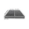 For INFINITI QX56 5.6 4WD VK56DE NISSAN Armada 5.6 Titan Flex-Fuel THREEON Cabin Air Filter TOC13195-2 27277VP00A 999M1VP005