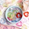 Hanmade Loose Beads For Jewelry Making Handmade Supplies Hollow Heart Beads 40pcs Acrylic Crafted Candy Color DIY Accessories