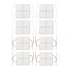 16pcs Electrode Patch Self Adhesive Reusable Replacement Electrode Pad for TENS Machine 1.6 I