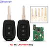 Jingyuqin Remote Key 2/3 Button 434MHZ With 4A PCF7961M Chip For Renault Sandero Dacia Logan