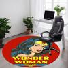 1 шт. Круглый ковер Wonder Woman для офиса, под офисные стулья, в спальню, гостиную, домашний декор, Декор для комнаты, Доступен в различных размерах